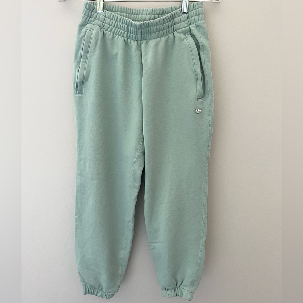 Men’s Adidas Premium Seafoam Green Joggers Size XS - Picture 4 of 9